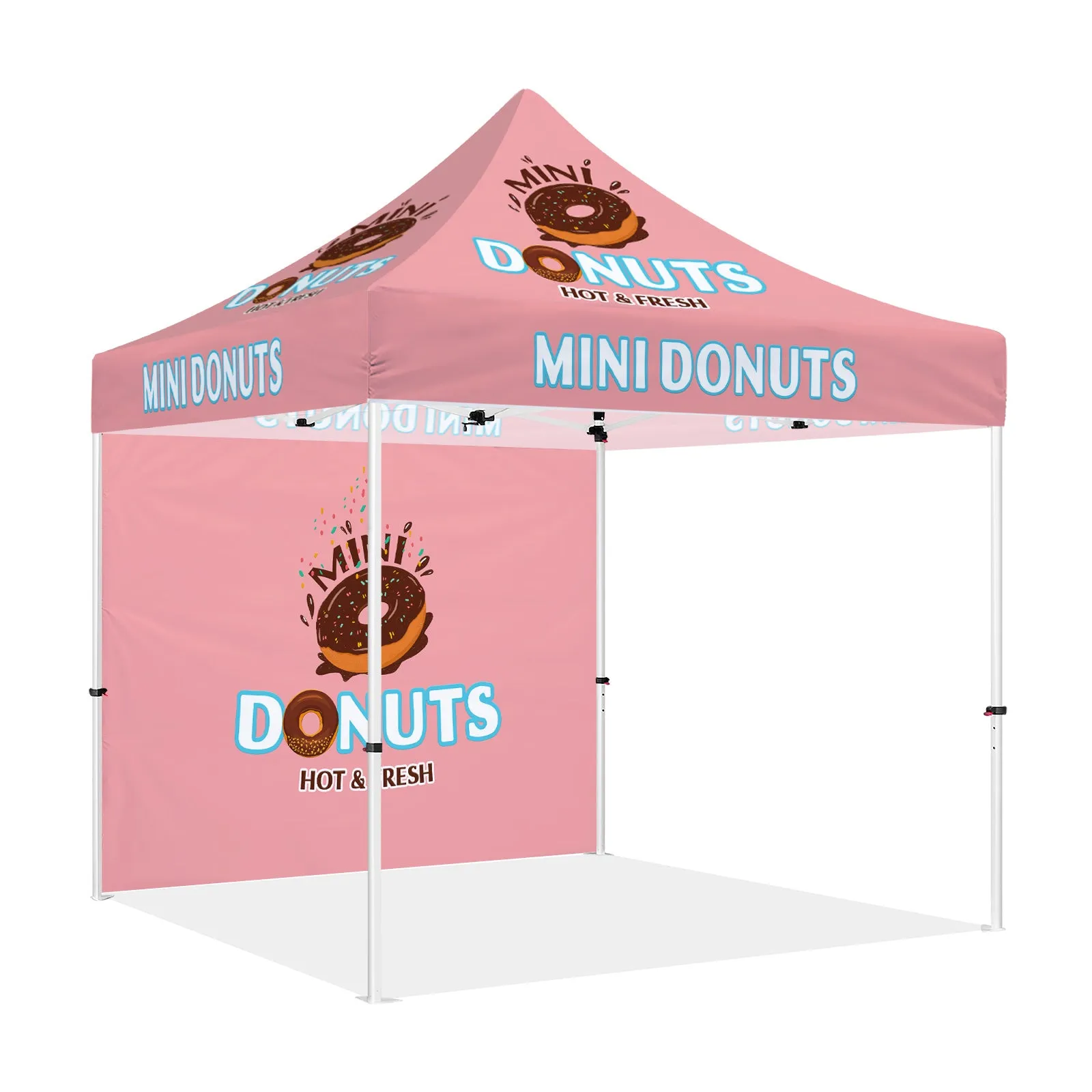 10x10 Canopy Pop Up Tent-ABLEM8CANOPY Mini Donuts 10x10 Pop Up Canopy Tent