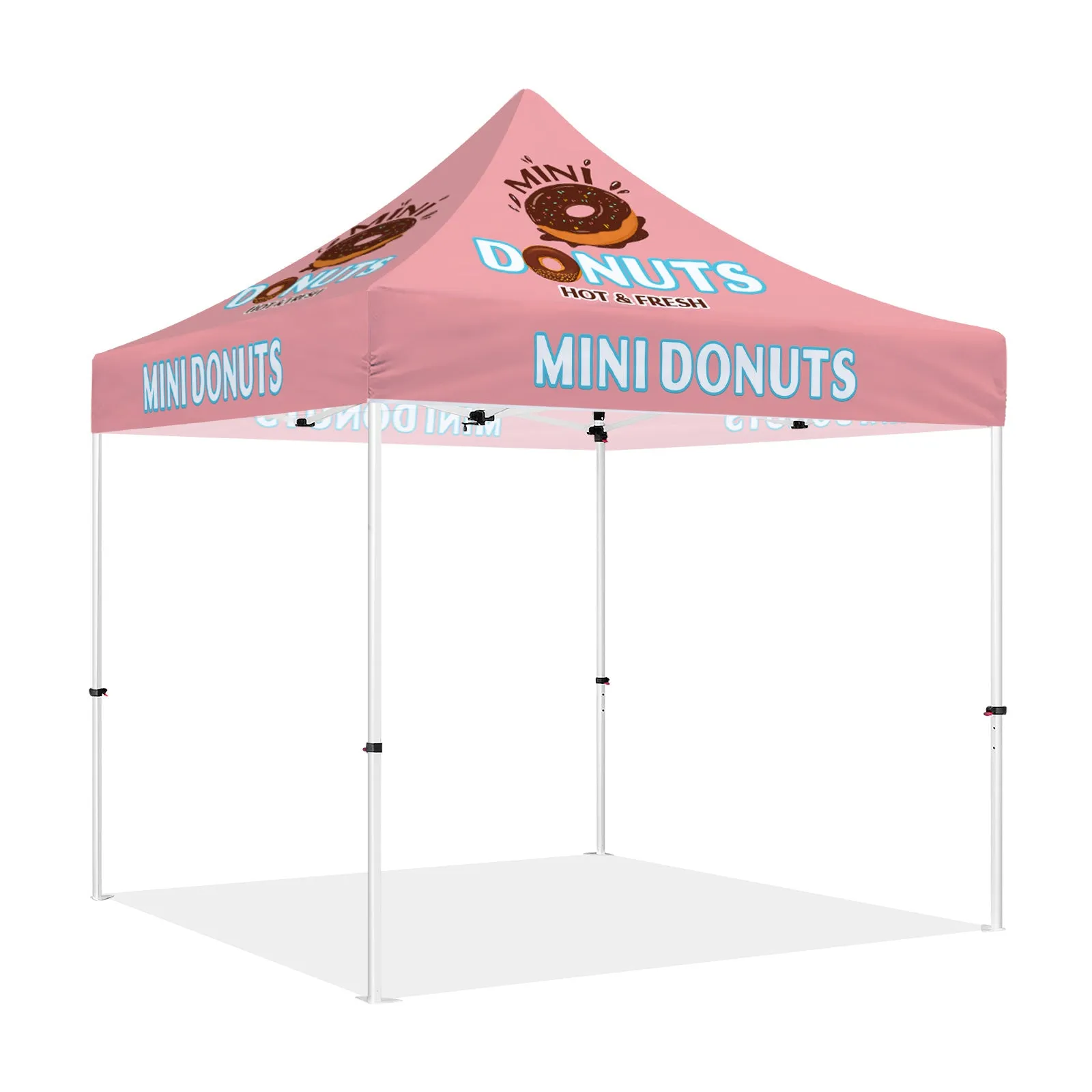 10x10 Canopy Pop Up Tent-ABLEM8CANOPY Mini Donuts 10x10 Pop Up Canopy Tent