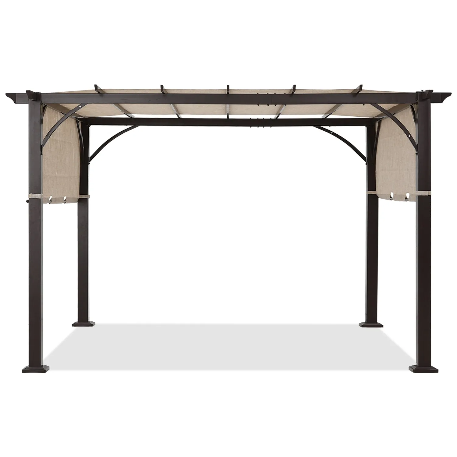 10x12 Outdoor Pergola Retractable Sun Shade Canopy Patio  Gazebo