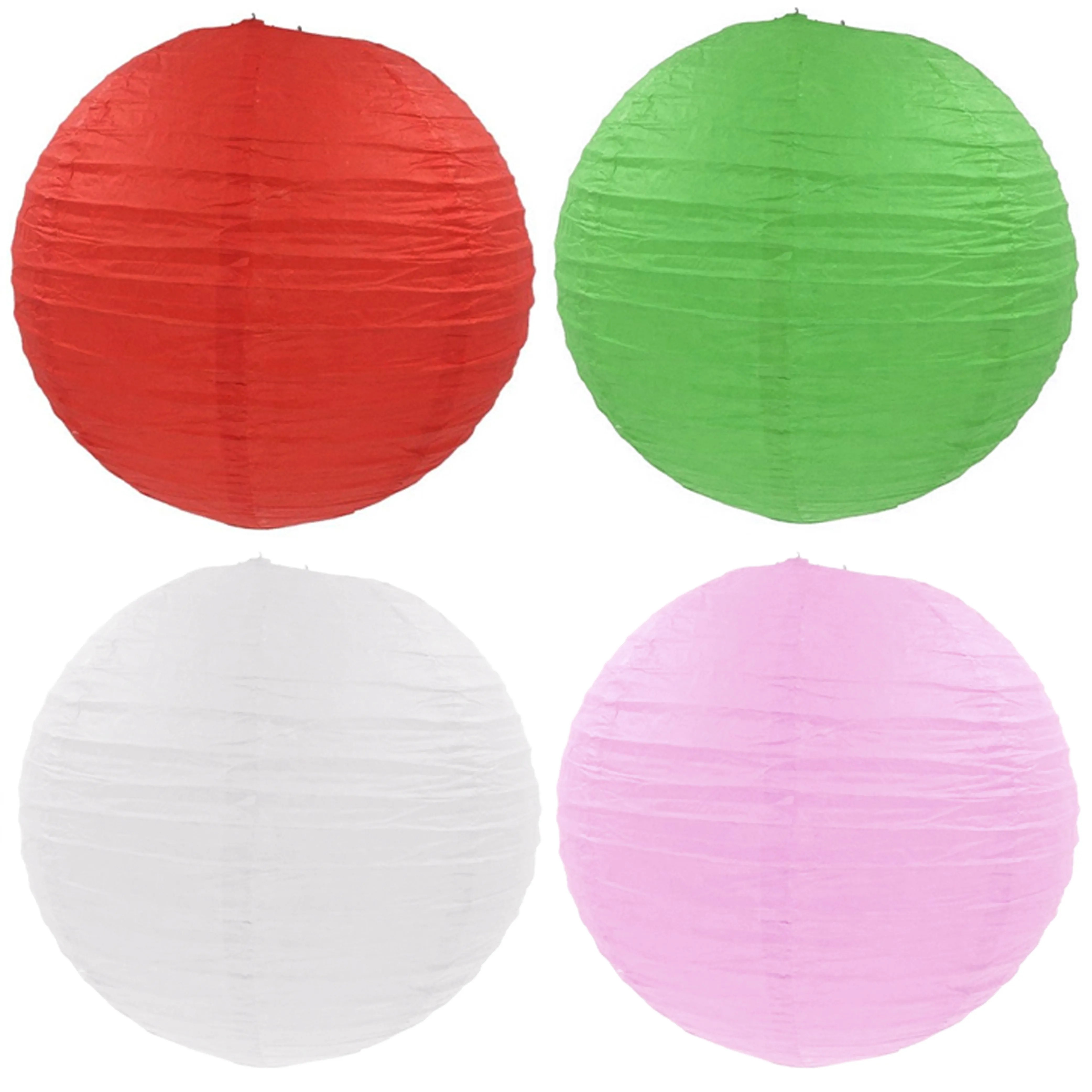 12 Chinese Paper Lanterns Multi Color Wedding Birthday Party Hanging Decorations