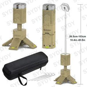 14000mAh Camping Lantern Rechargeable Telescopic Lighting Magnetic Stand with Speaker Portable Waterproof Outdoor LED Flashlight