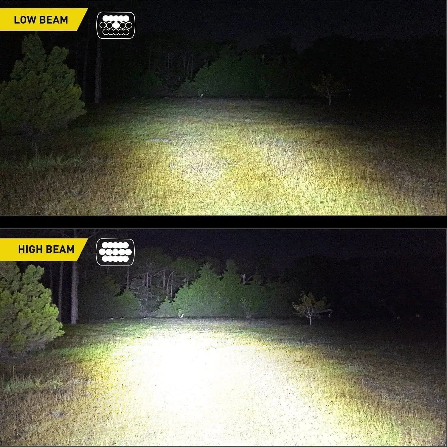 45W 7x6 5x7 Hi/Lo LED Headlights