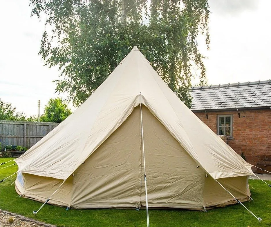 5m Bell Tent 285gsm 100% Natural Canvas | StoveMate