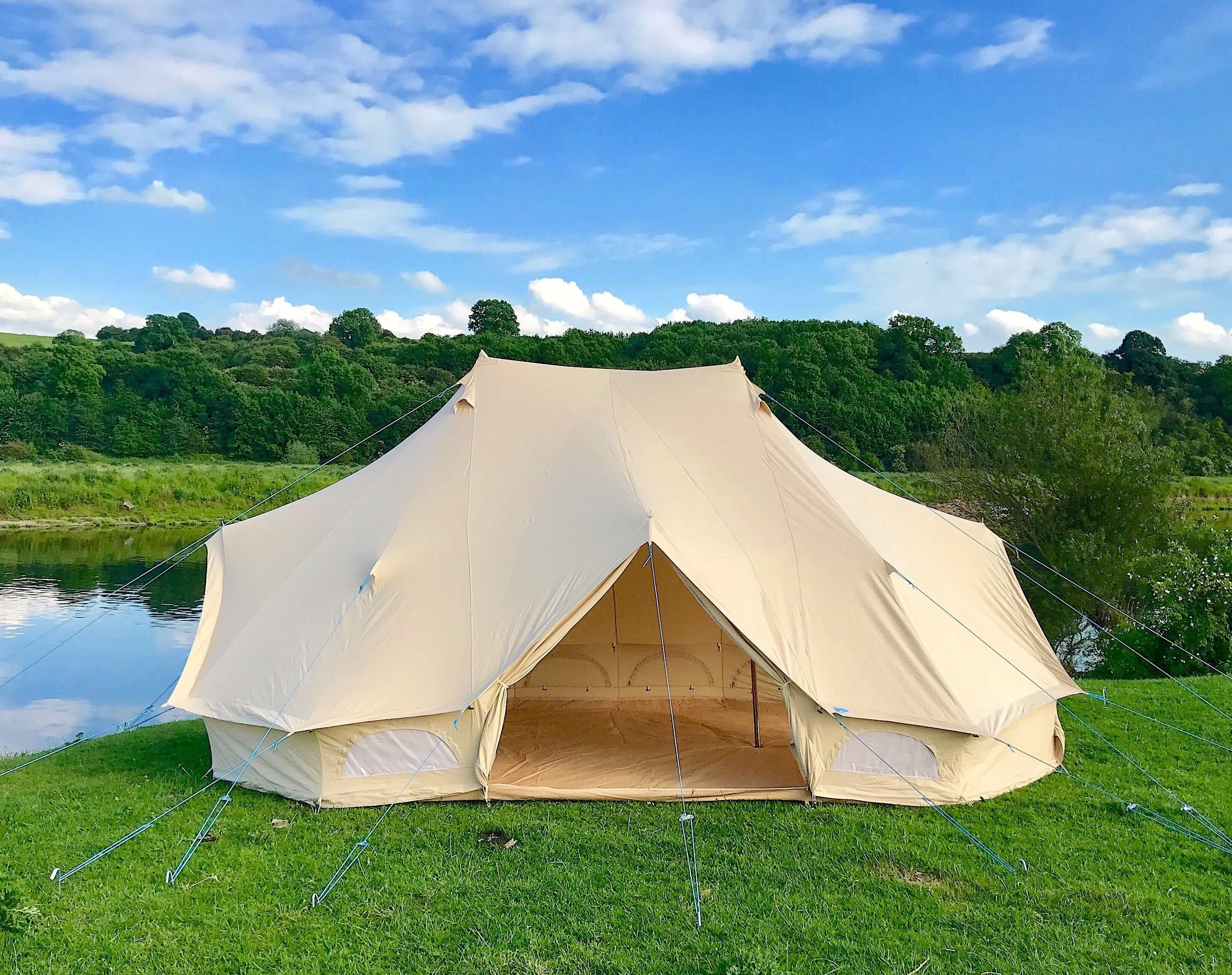 6m x 4m Emperor Tent 285gsm 100% Natural Canvas | StoveMate