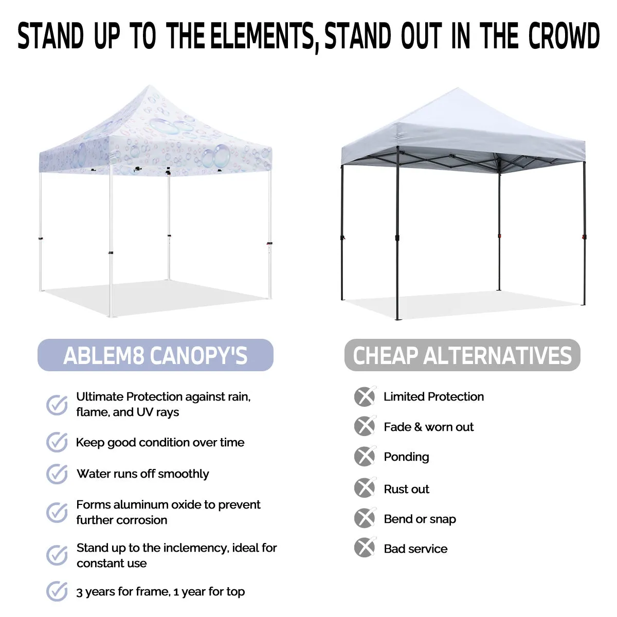 ABLEM8CANOPY 10x10 Bubble Tent Pop Up Canopy