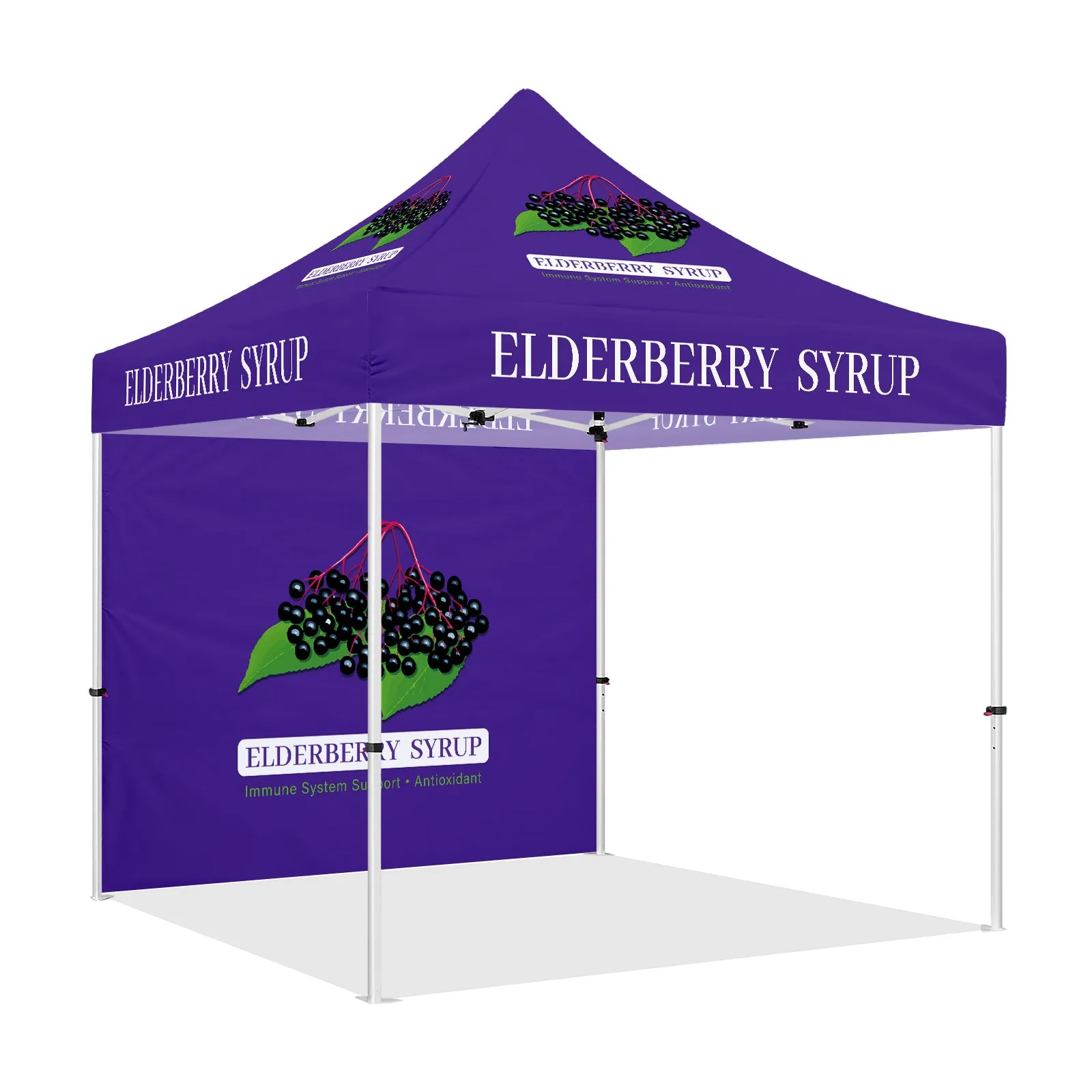 ABLEM8CANOPY 10x10 Elderberry Syrup Canopy Tent Pop Up