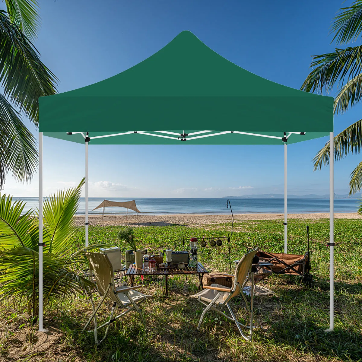 ABLEM8CANOPY 10x10 Green Canopy Tent