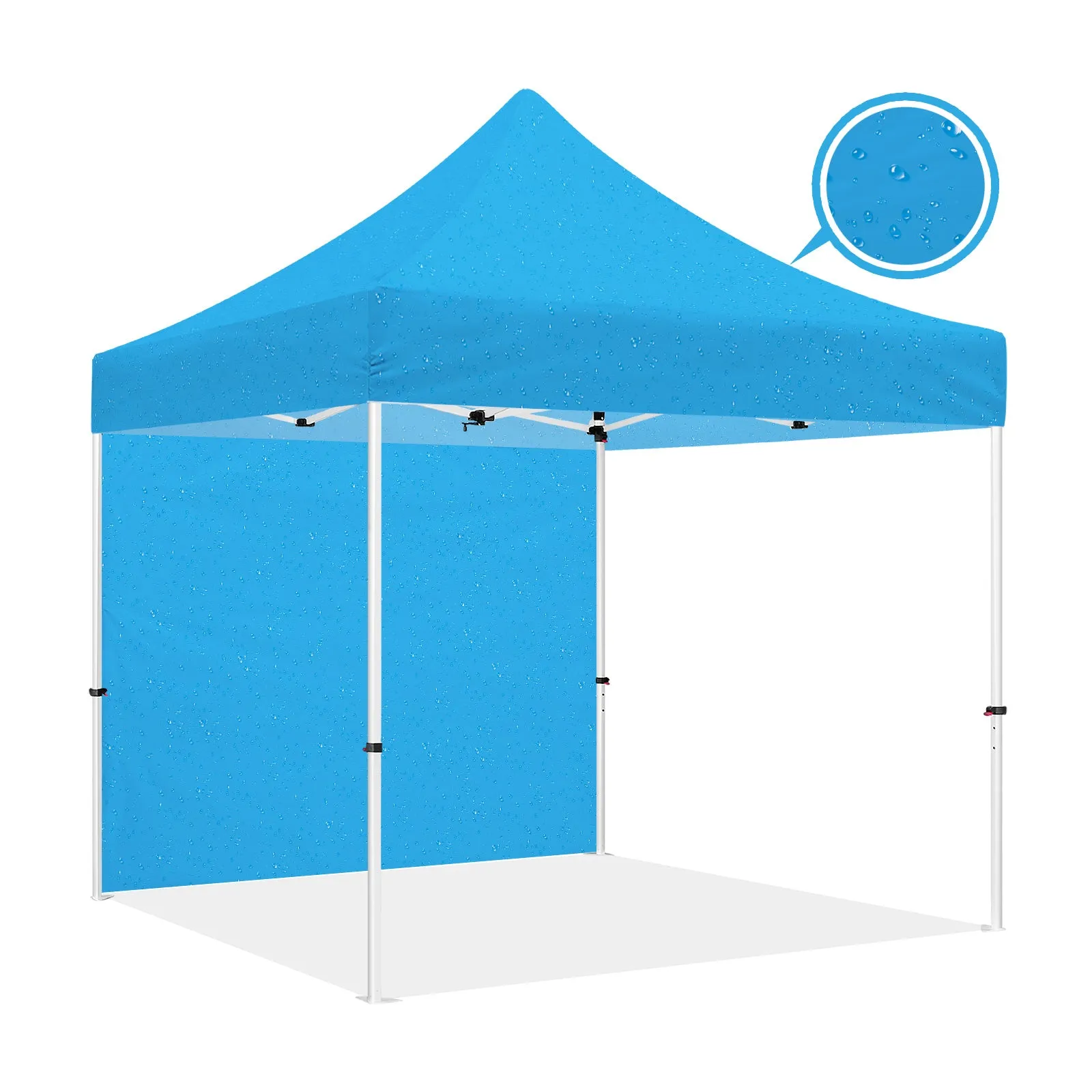 ABLEM8CANOPY 10x10 Pop Up Canopy Tent - Rain Drops
