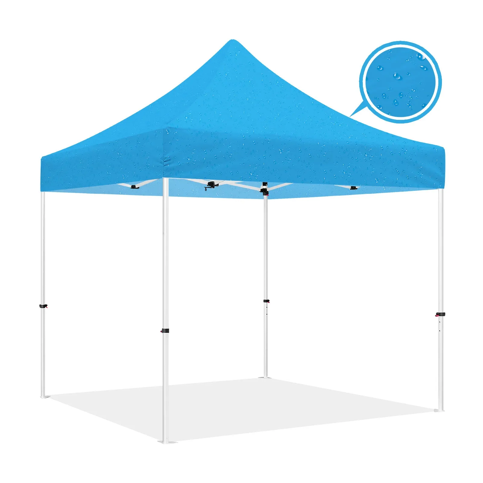 ABLEM8CANOPY 10x10 Pop Up Canopy Tent - Rain Drops