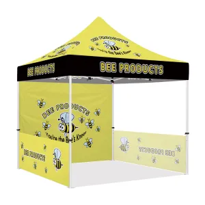 ABLEM8CANOPY Bee Products 10x10 Pop Up Yellow Canopy Tent