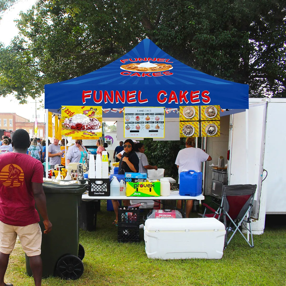 ABLEM8CANOPY Funnel Cakes 10x10 Canopy Pop Up Tent