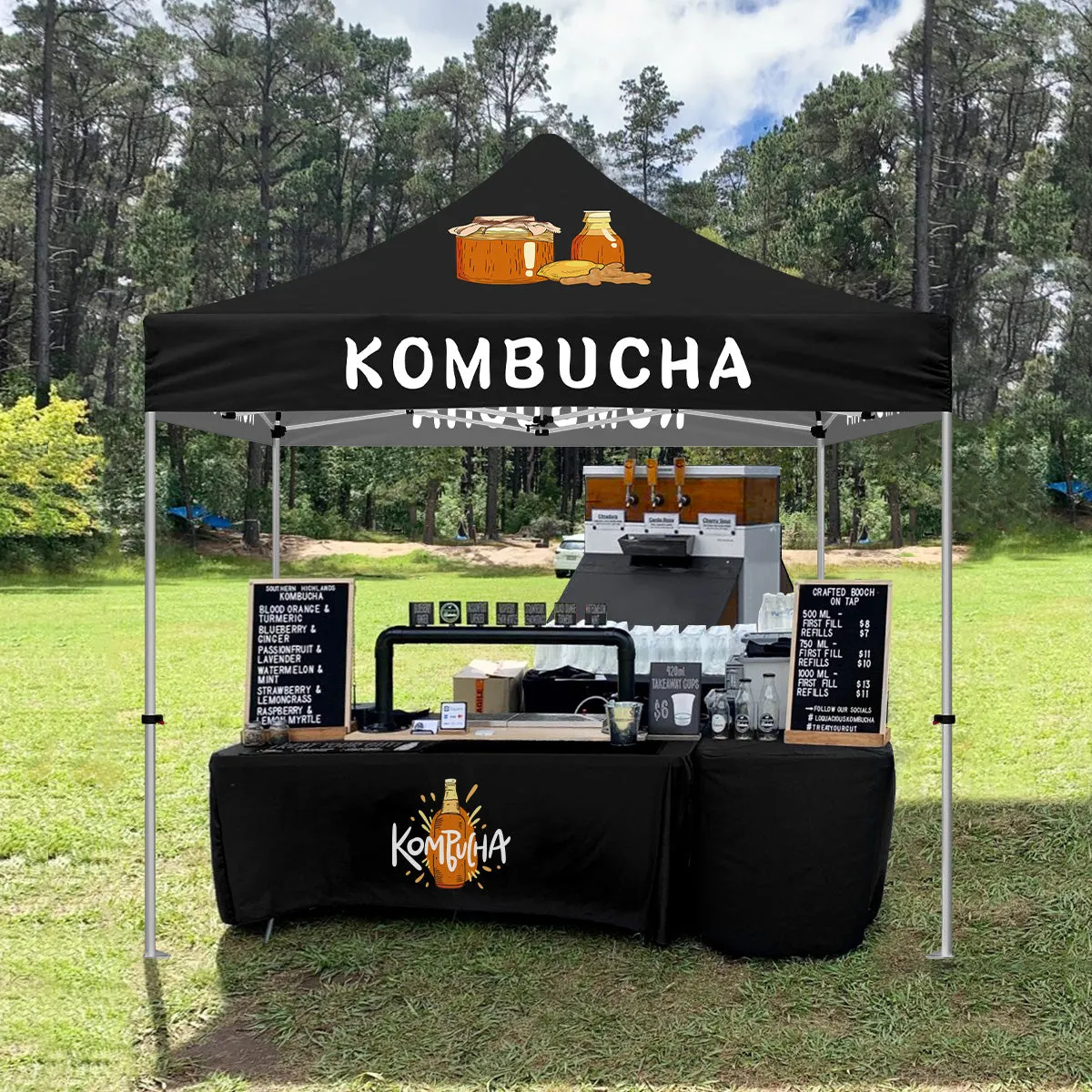 ABLEM8CANOPY Kombucha 10x10 Pop Up Outdoor Canopies Tents