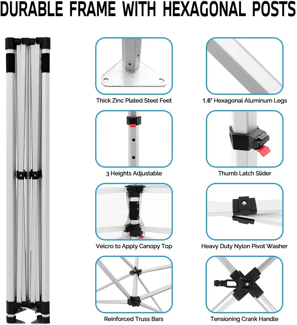 ABLEM8CANOPY PURE PLUMBING best 10x10 Pop Up Canopy Tent