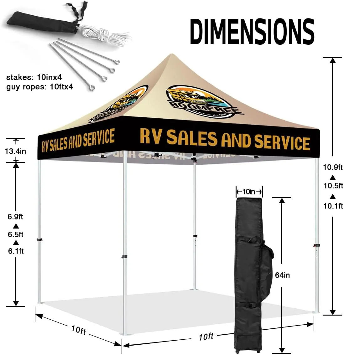 ABLEM8CANOPY RV SERVICE 10x10 Canopy Tent