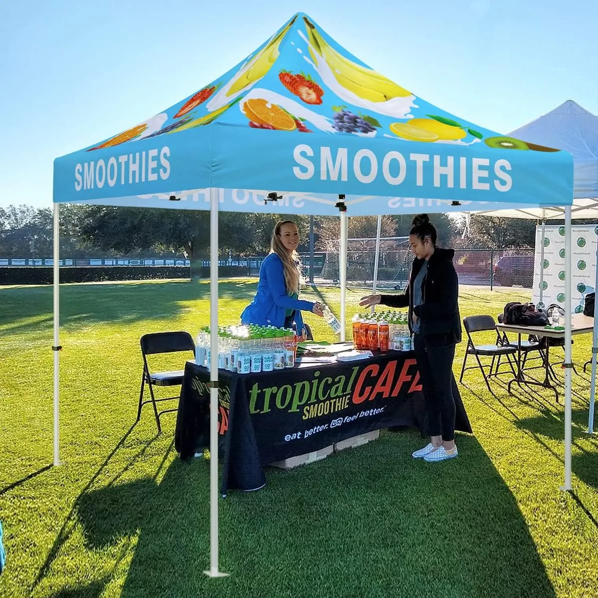 ABLEM8CANOPY  Smoothies 10x10 Pop Up Canopy Tent For Smoothie Stand