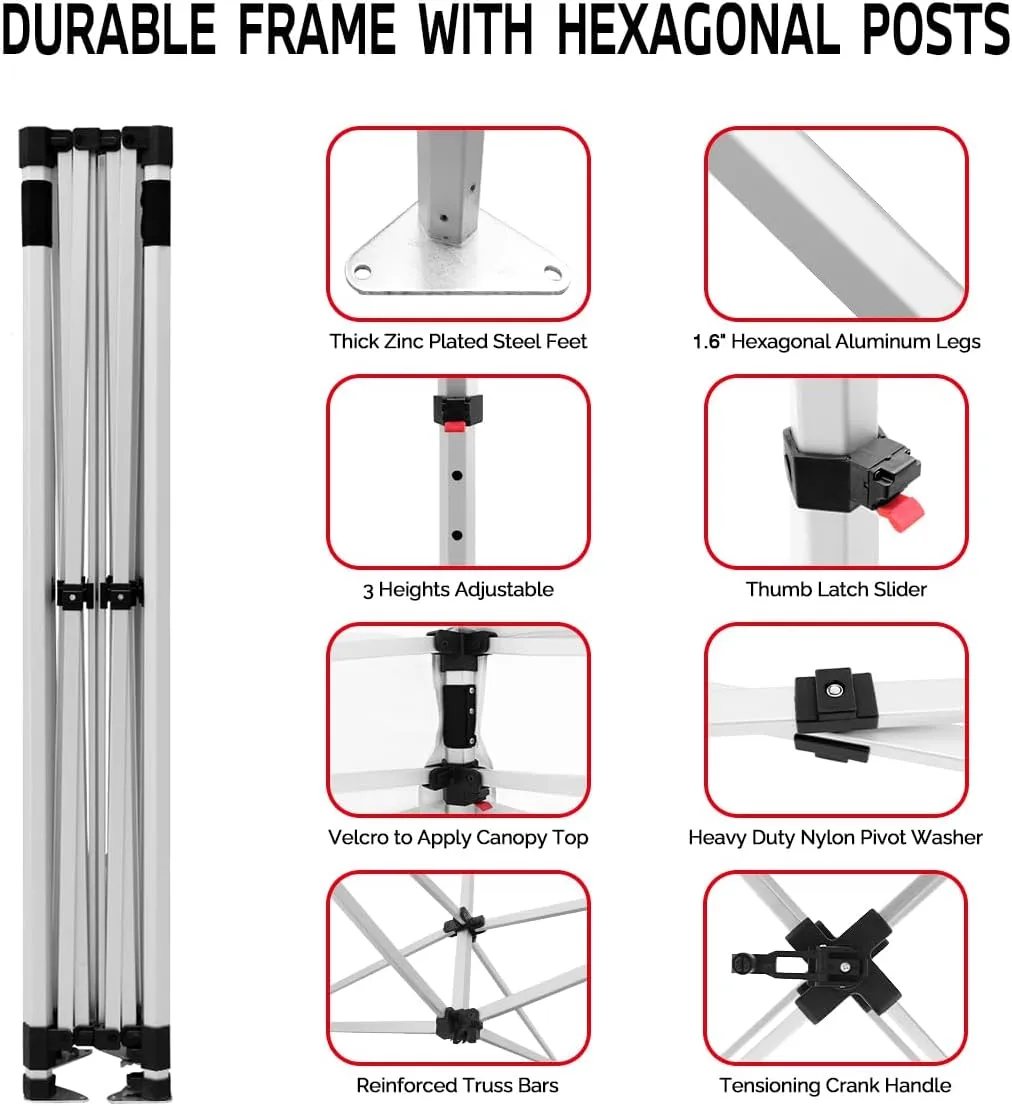 ABLEM8CANOPY TIRE ALIGNMENT 10x10 Outdoor Canopy Tent