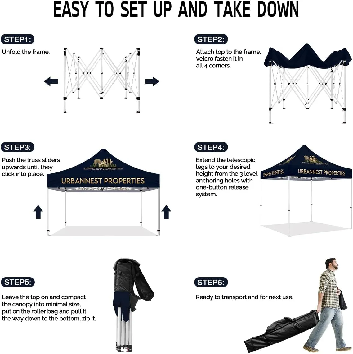 ABLEM8CANOPY Urbannest Properties Tackle 10x10 Diy Canopy Tent Outdoor