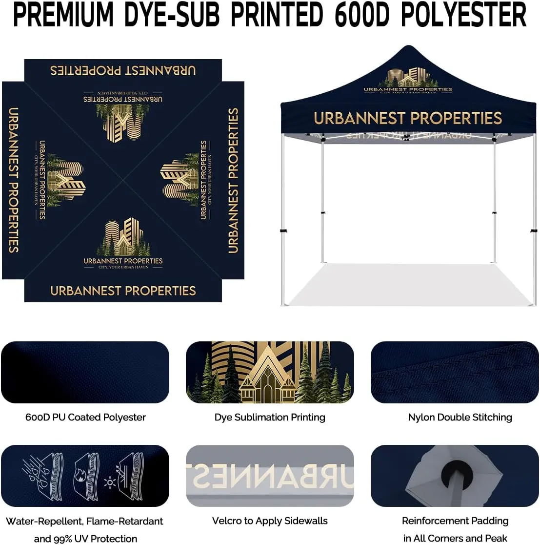 ABLEM8CANOPY Urbannest Properties Tackle 10x10 Diy Canopy Tent Outdoor