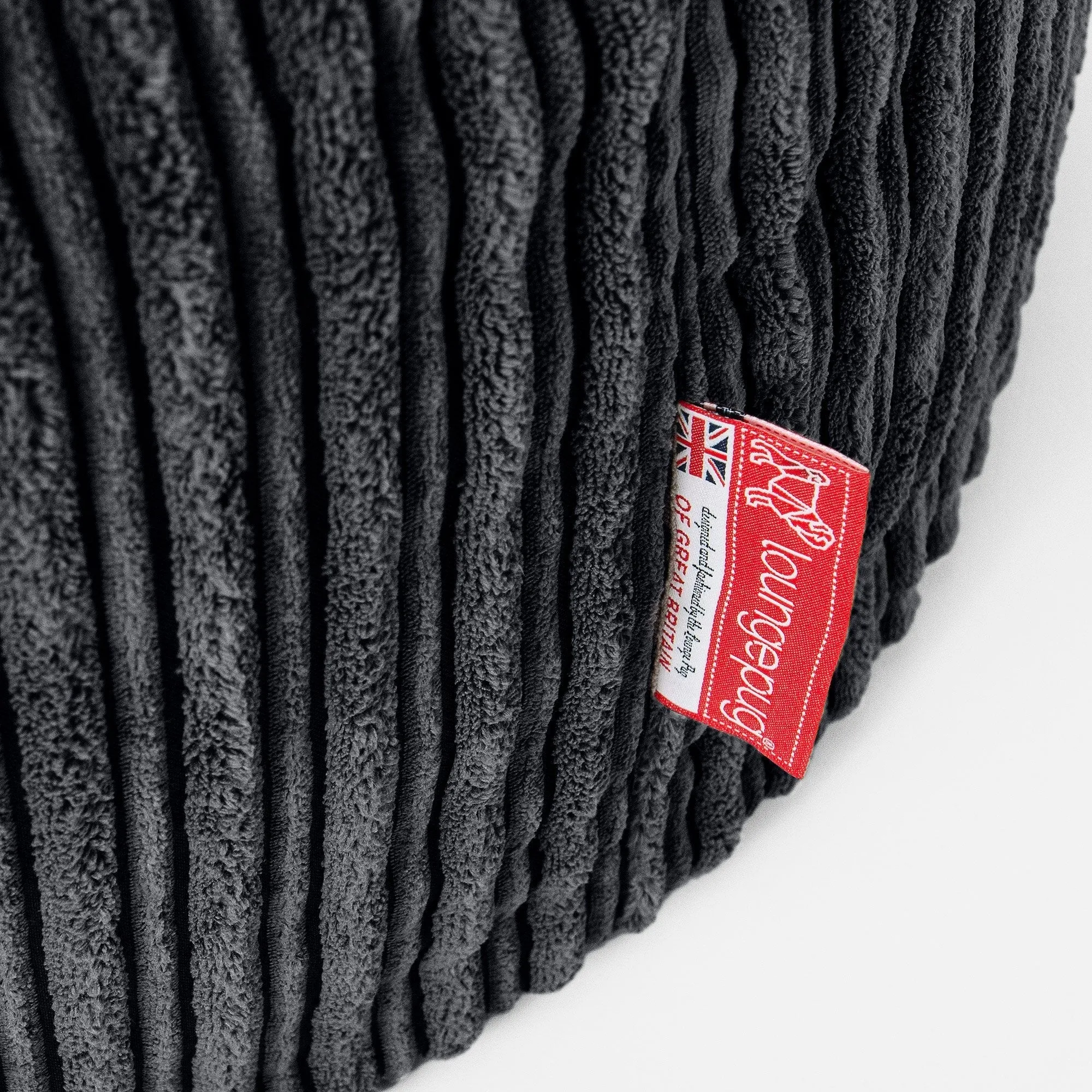 Albert Bean Bag Armchair - Cord Black