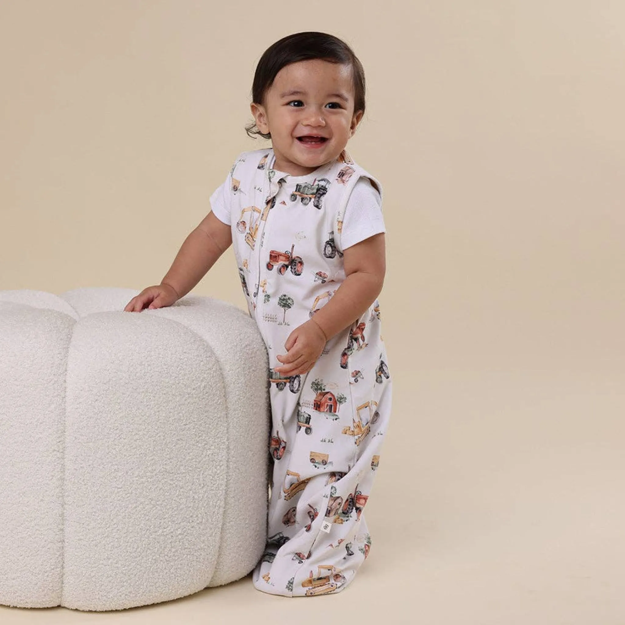 Baby Sleeping Bag Diggers & Tractors 1.0 TOG | Snuggle Hunny