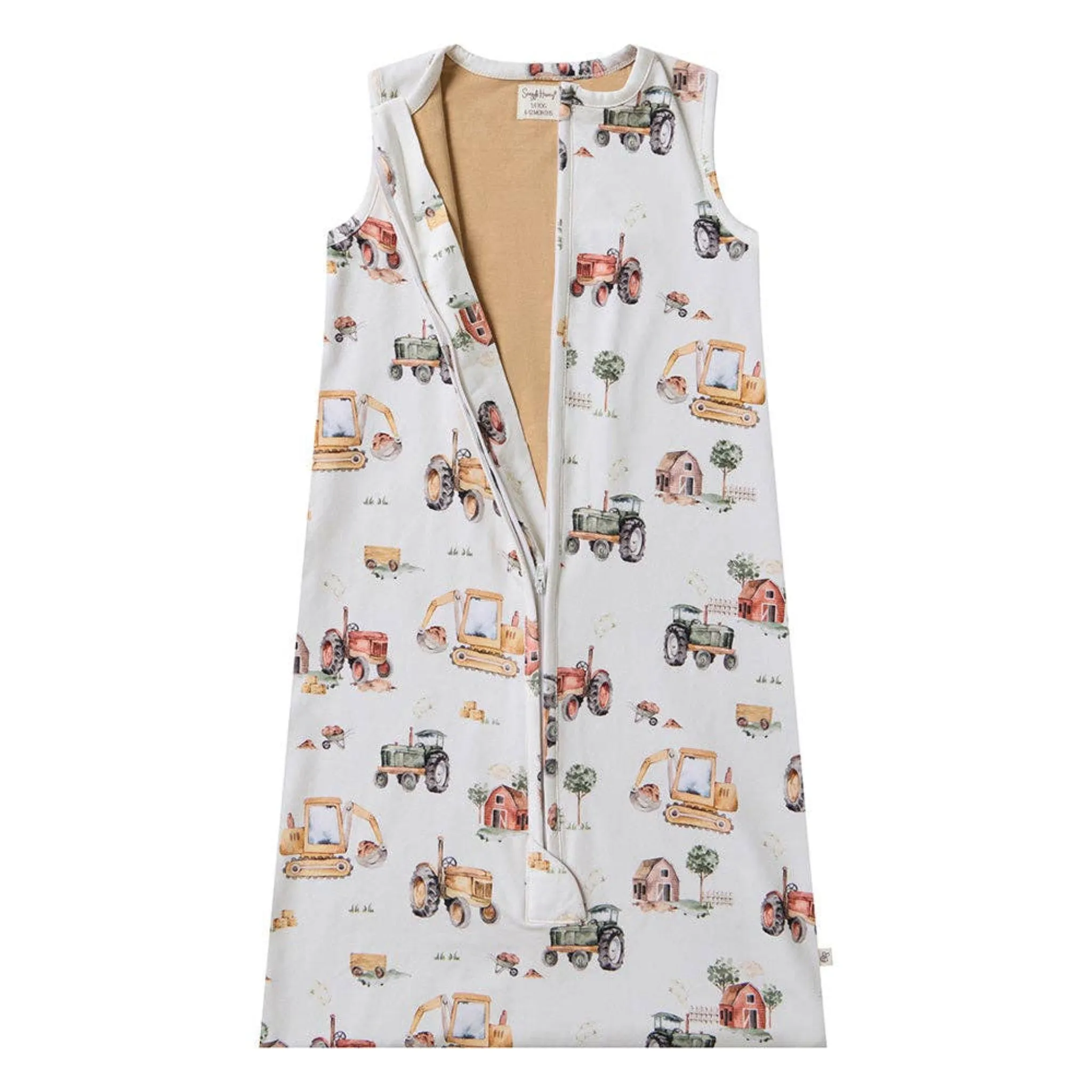 Baby Sleeping Bag Diggers & Tractors 1.0 TOG | Snuggle Hunny