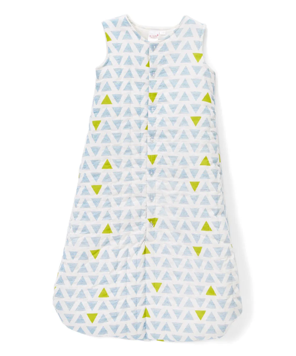 Blue & Yellow Triangles Sleeping Sack - Infant