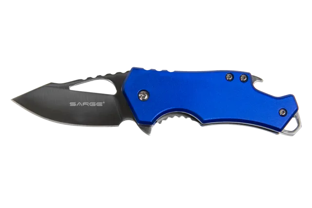 Blue Fuse Pocket Knife w/ Bottle Opener