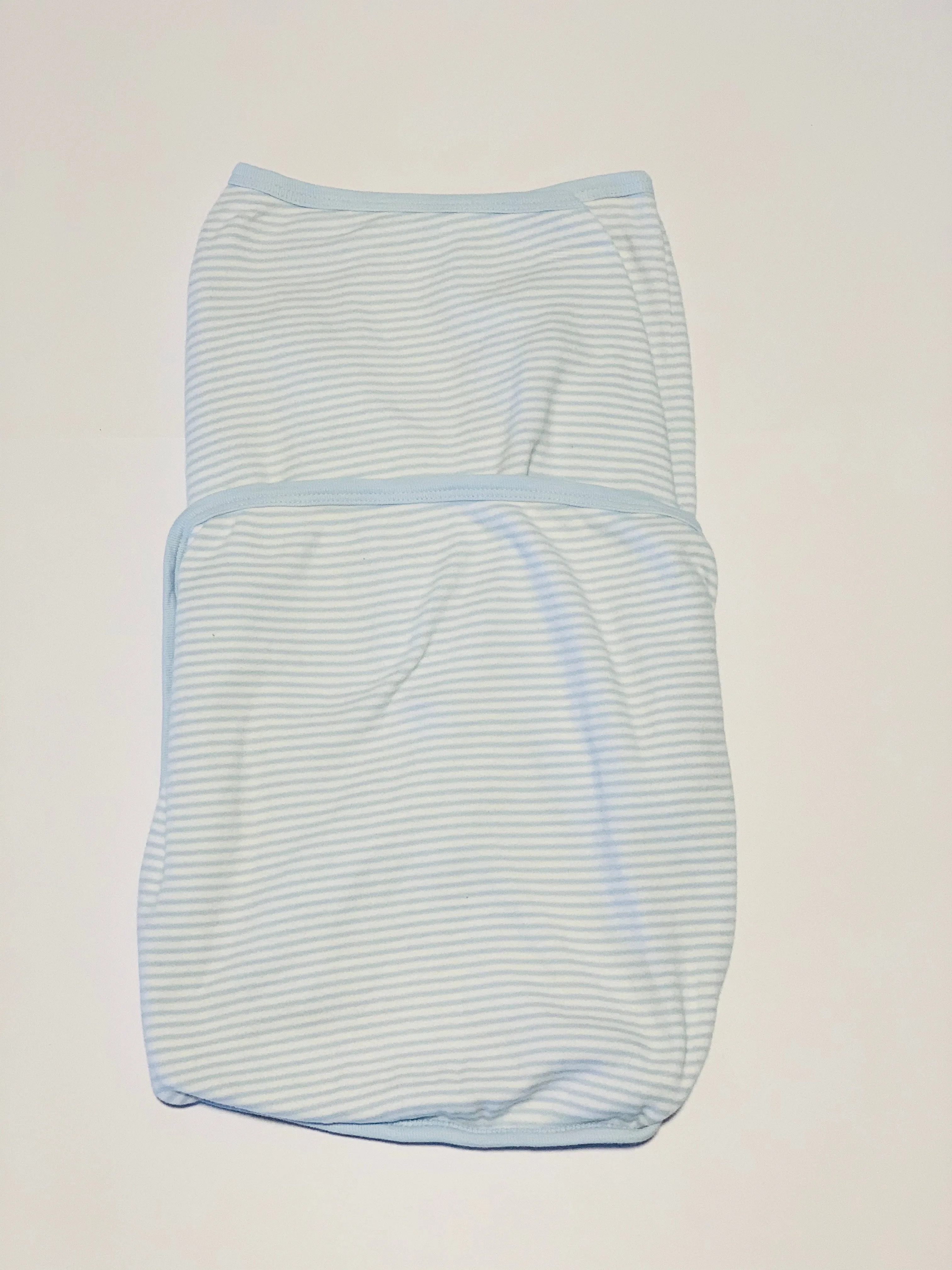 Blue stripe cocoon wrap - Size newborn