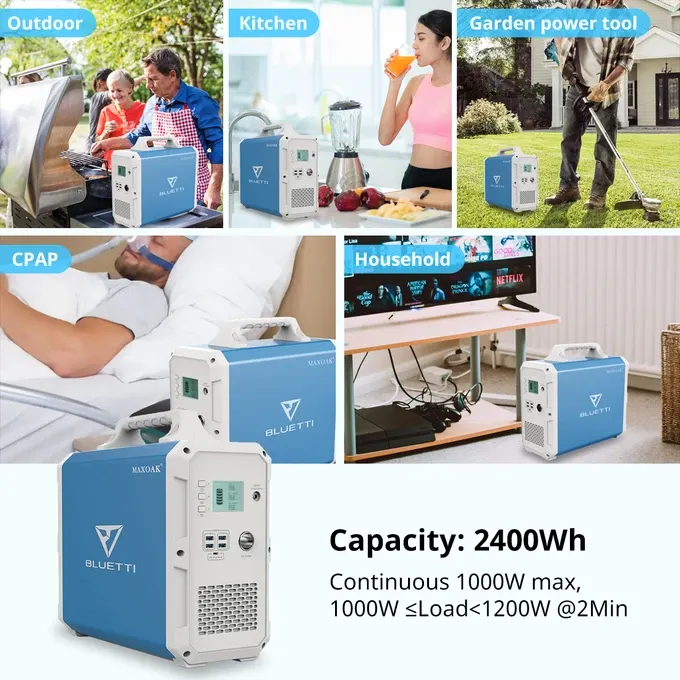 BLUETTI EB240   2*PV120/PV200 | 1000 Watt Generator