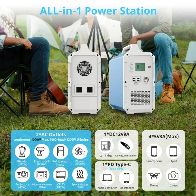BLUETTI EB240   2*PV120/PV200 | 1000 Watt Generator