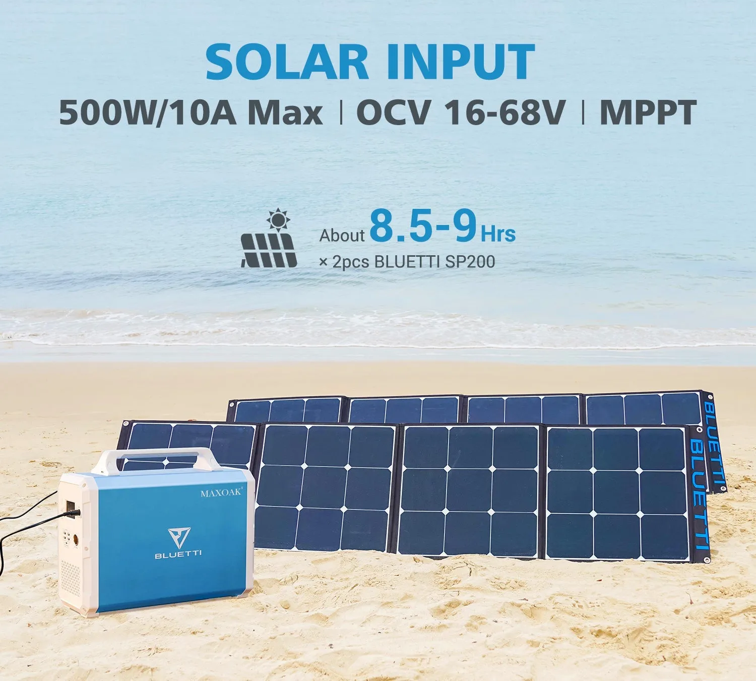 BLUETTI EB240   2*PV120/PV200 | 1000 Watt Generator