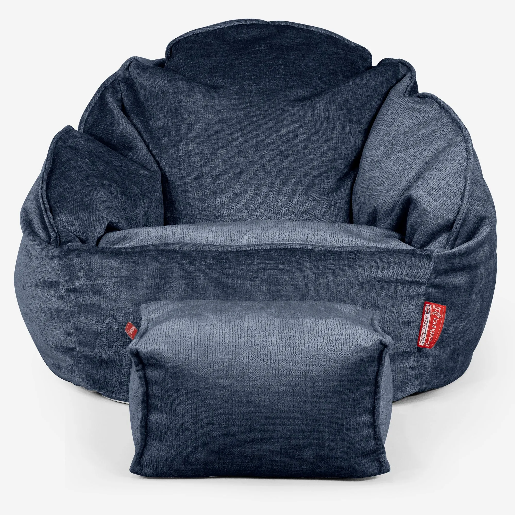 Bubble Bean Bag Chair - Chenille Navy Blue