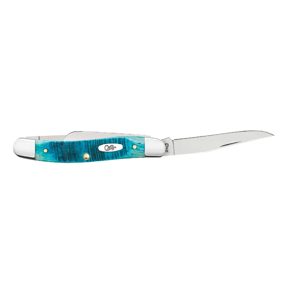CASE KNIVES CARIBBEAN BLUE BONE MEDIUM STOCKMAN