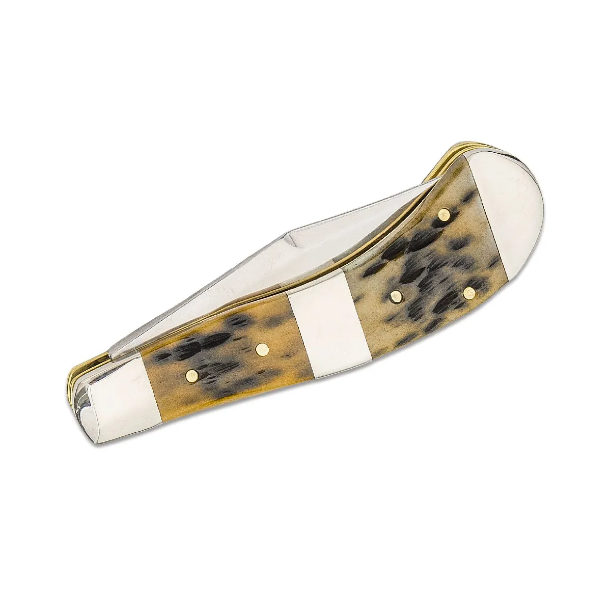 CASE KNIVES SADDLEHORN PEACH SEED JIG OLIVE GREEN BONE