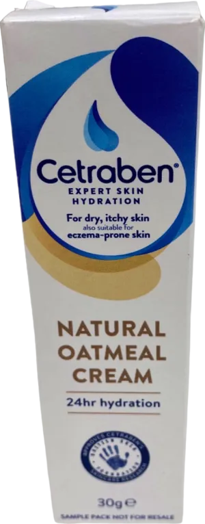 Cetraben Natural Oatmeal Cream 24hr Hydration 30g
