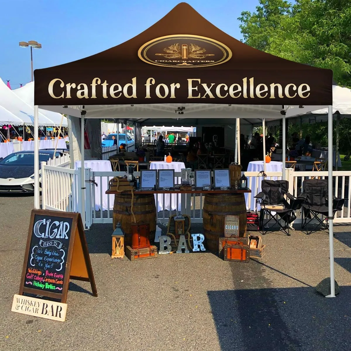 Cigar Tent-Crafted for Excellence Commercial Canopy Tent 10x10