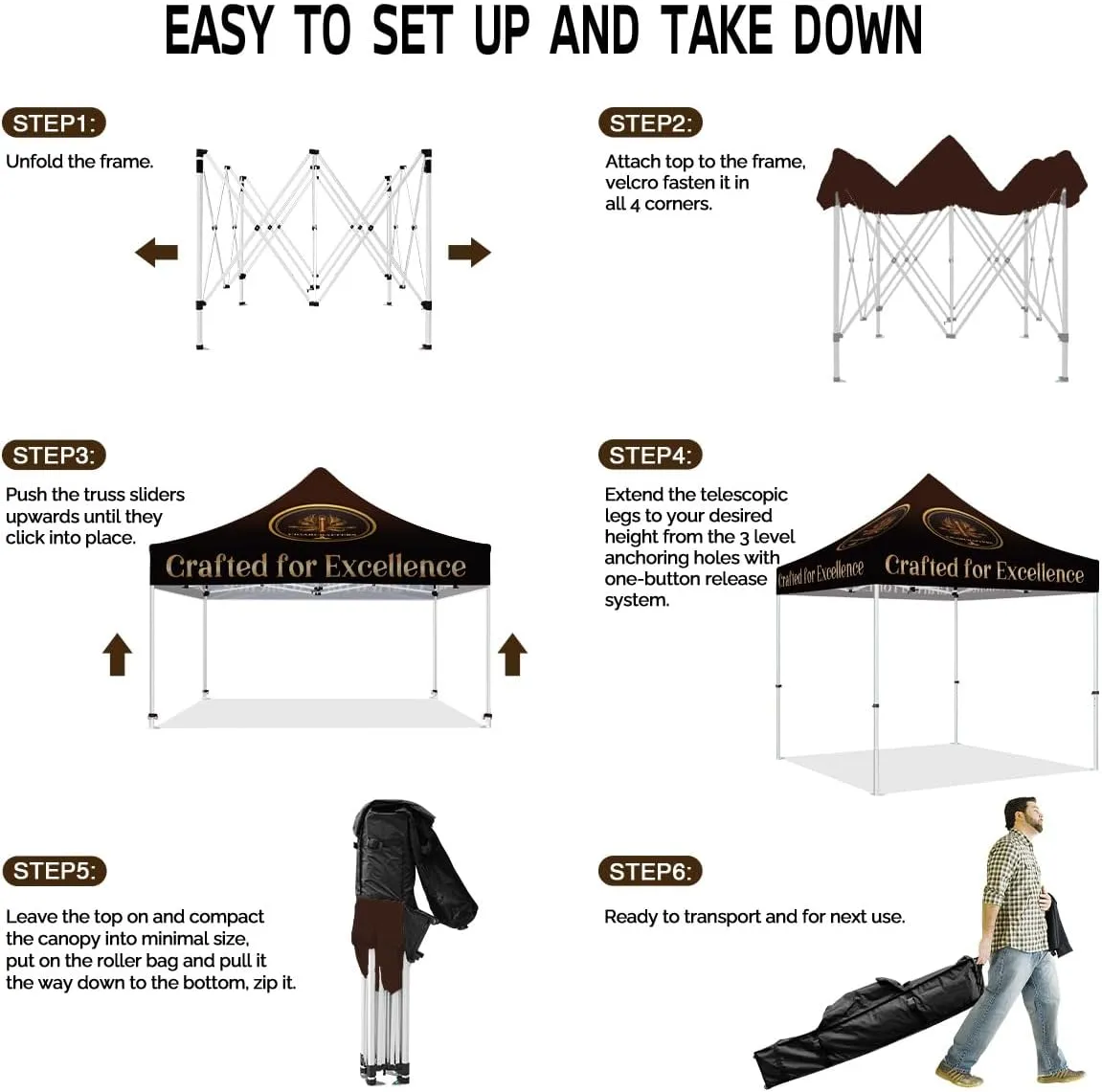 Cigar Tent-Crafted for Excellence Commercial Canopy Tent 10x10