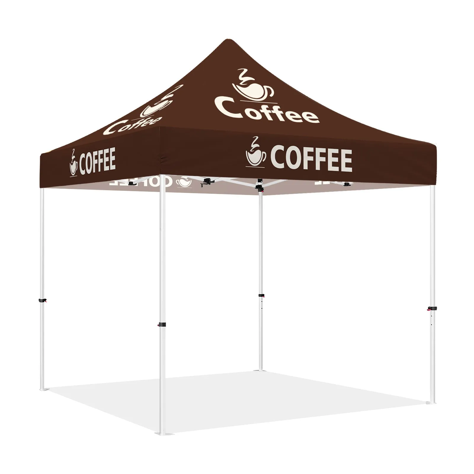 Coffee Canopy-ABLEM8CANOPY Coffee 10x10 Pop Up Canopy Tent