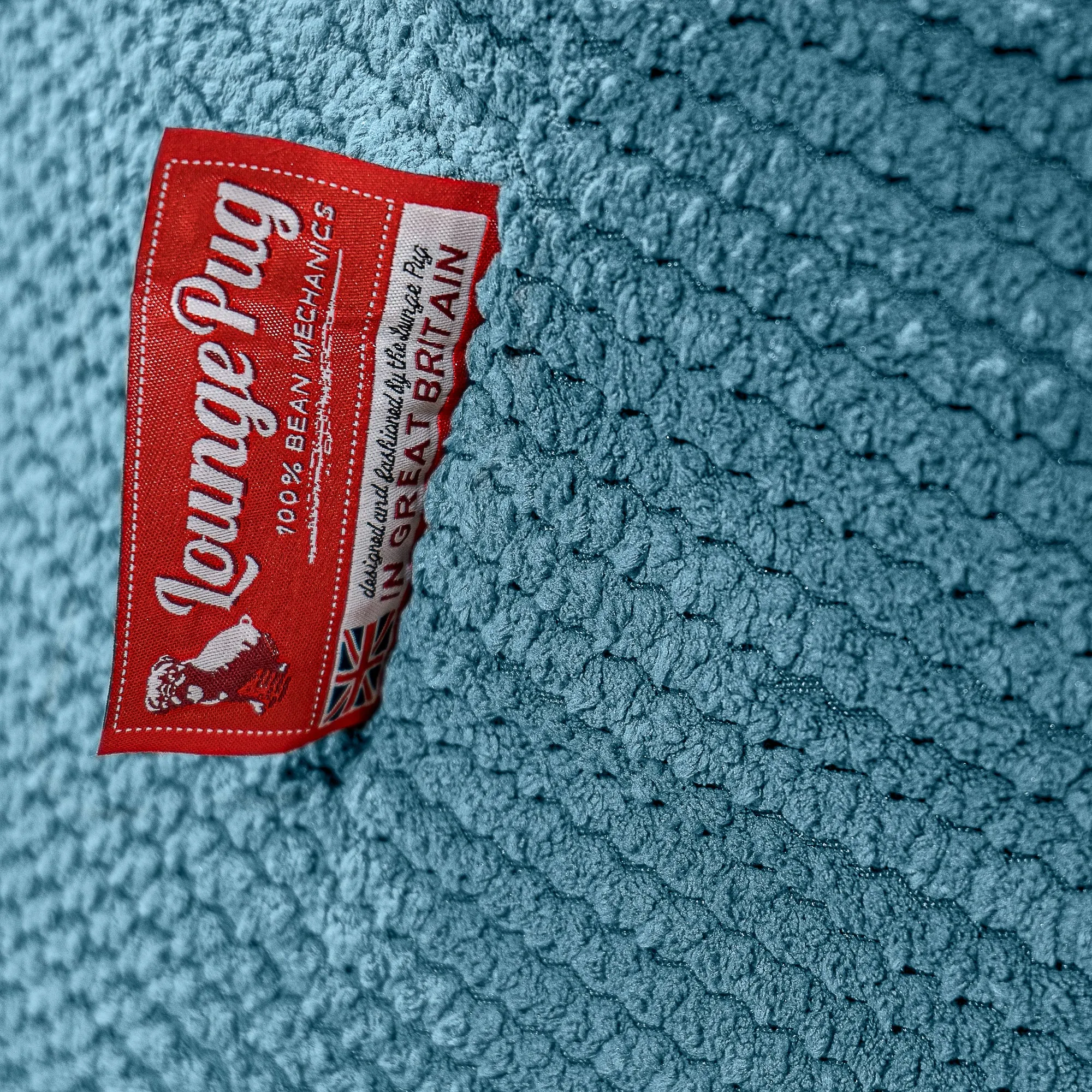Cuddle Up Beanbag Chair - Pom Pom Aegean Blue