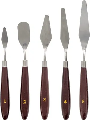 Esslly Set of 5 Palette Knives | Multi-Purpose Art Tools for Cake and Paint Art