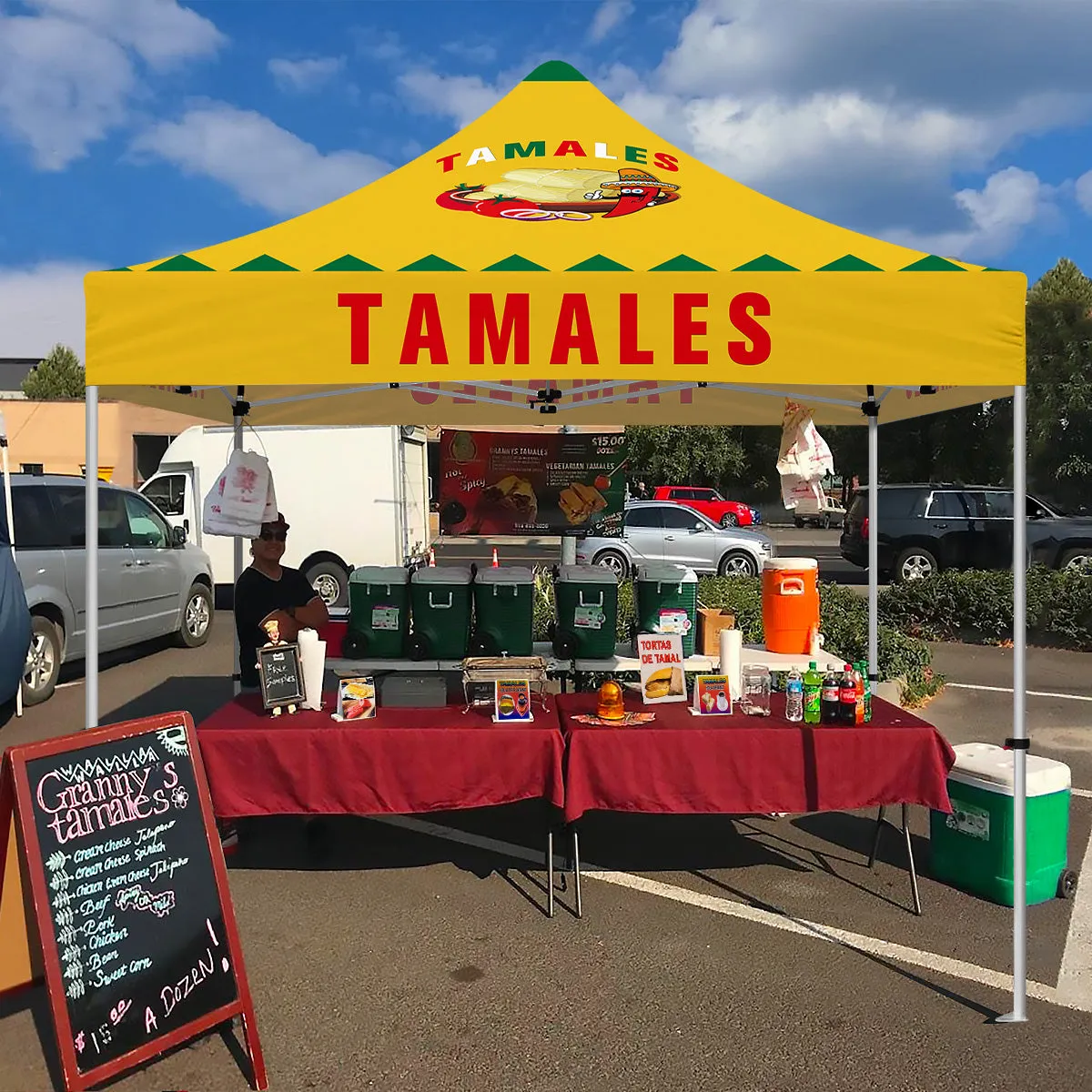Food Truck Tent-Tamales canopy tent 10 x 10