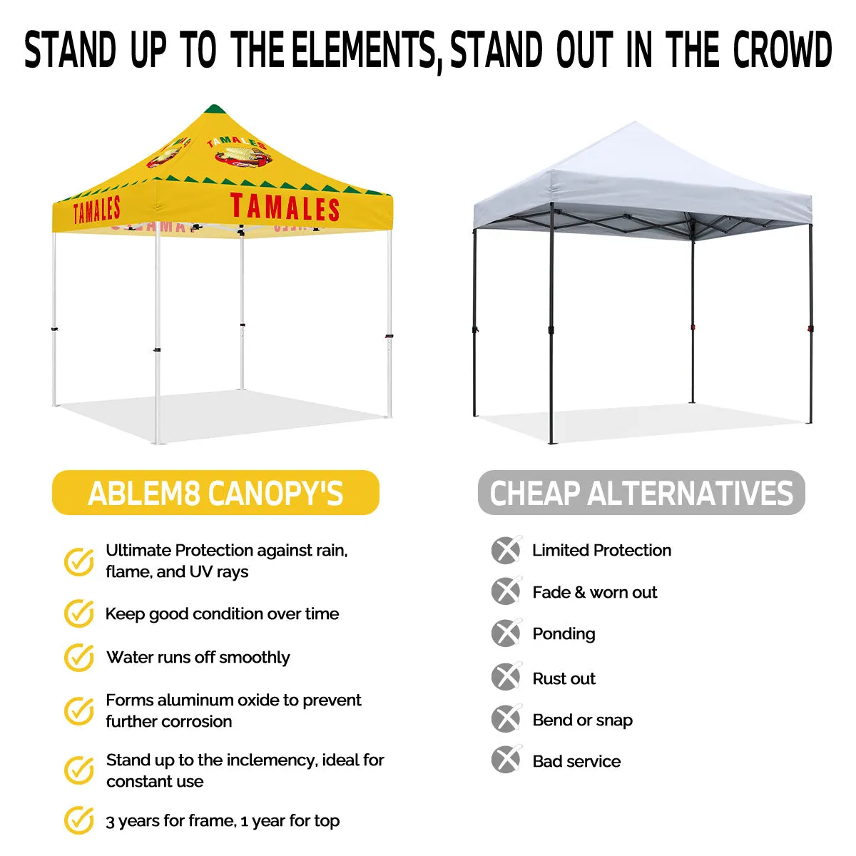 Food Truck Tent-Tamales canopy tent 10 x 10