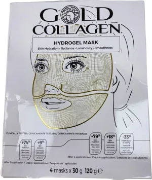 Gold Collagen Hydrogel Mask 4 Masks x 30g 120g