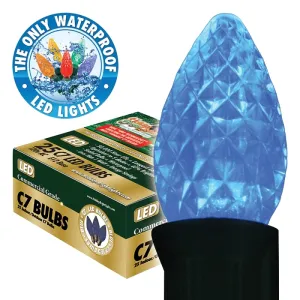 Holiday Bright Lights BU25-LEDFC7-TBL Light Bulb, 0.6 W, Candelabra (E12) Lamp Base, LED Lamp, Blue Light :BX 25: QUANTITY: 1