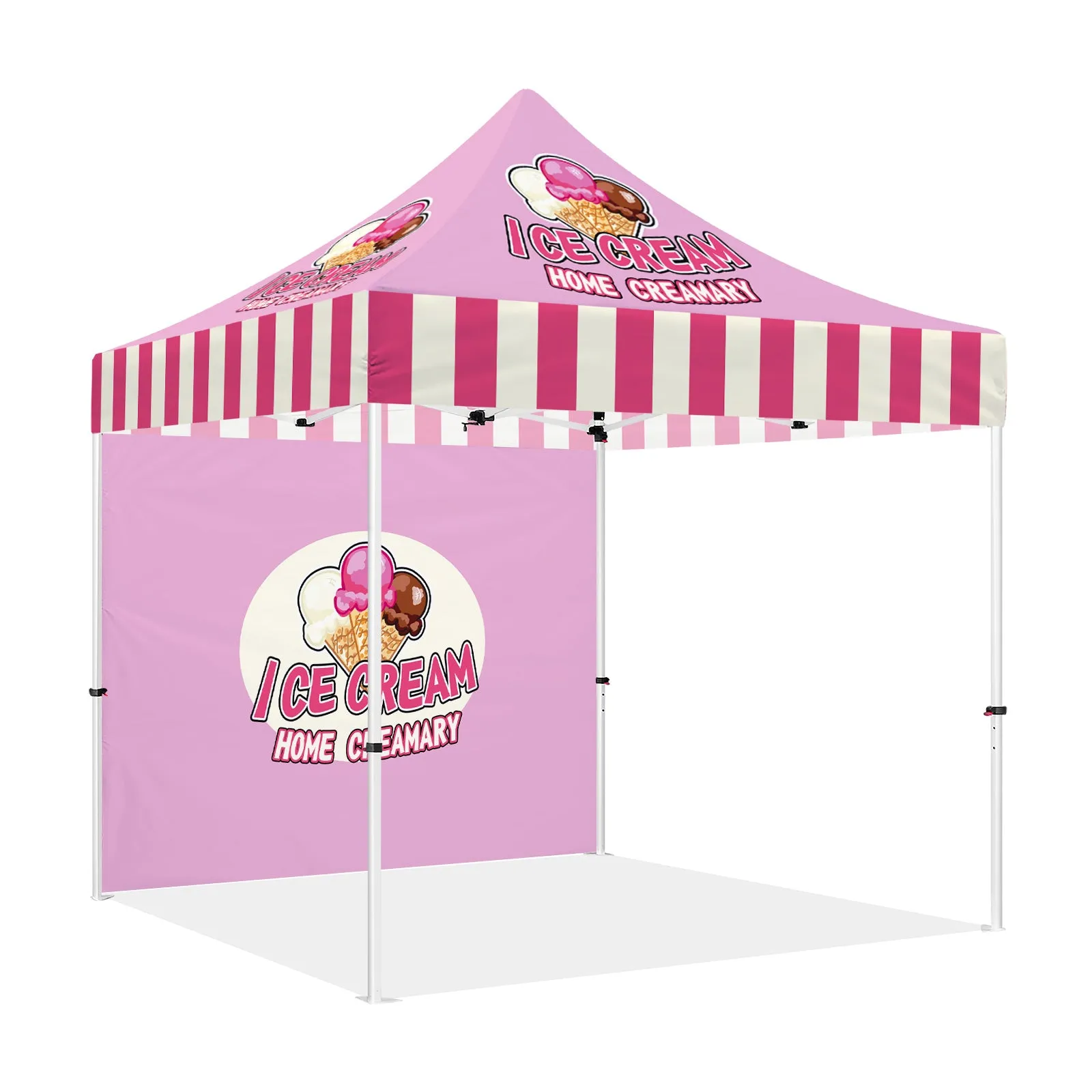 Ice Cream Tent-ABLEM8CANOPY Ice Cream 10x10 Personalized Canopy Tents for Sale