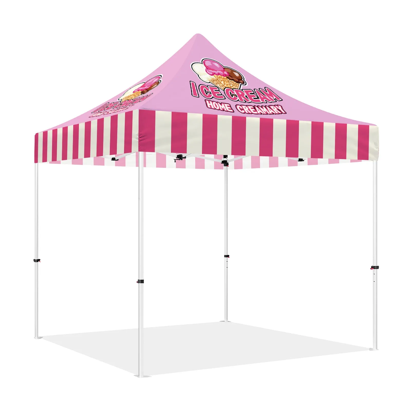 Ice Cream Tent-ABLEM8CANOPY Ice Cream 10x10 Personalized Canopy Tents for Sale