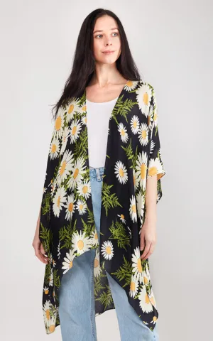 JP2101 Floral Design Cover Up Kimono