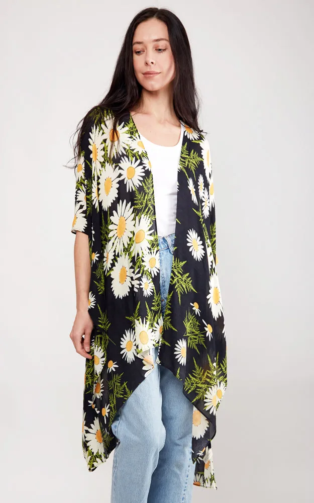 JP2101 Floral Design Cover Up Kimono
