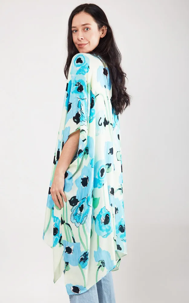 JP2102 Floral Design Cover Up Kimono