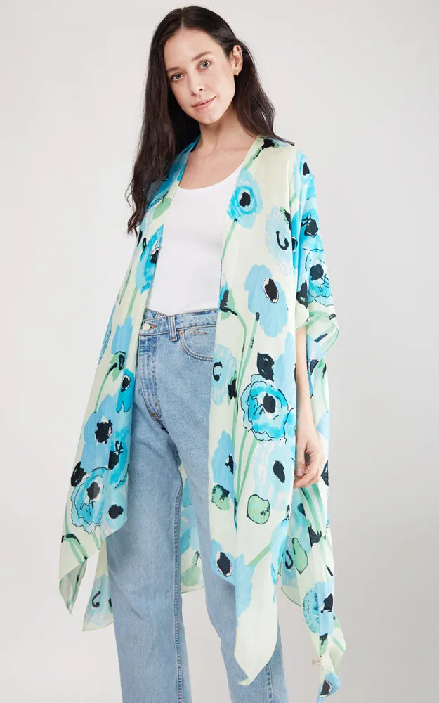 JP2102 Floral Design Cover Up Kimono